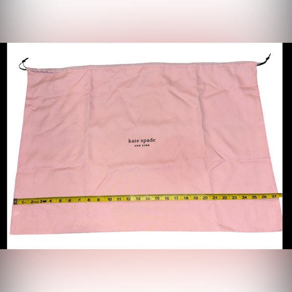 kate spade Handbags - Kate Spade New Logo Pink XL Large Drawstring Dust Bag